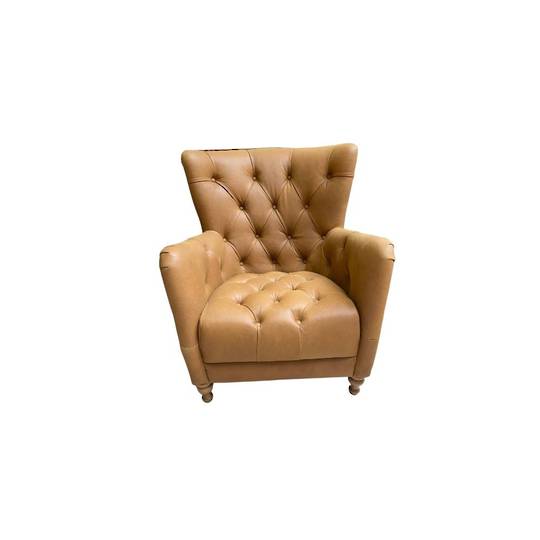 Hansel Chair Leather Hyde Tan